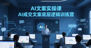 AI文案实操课，AI成交文案底层逻辑训练营-千猫网创