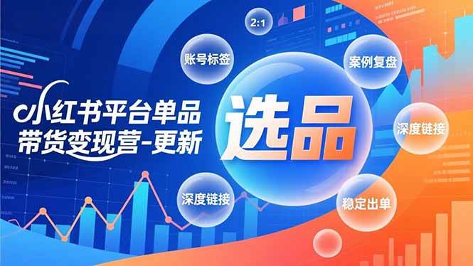 图片[1]-（16979期）小红书平台单品带货变现营-更新，极致选品、账号标签、案例复盘，深度链接，快速启动稳定出单-千猫网创