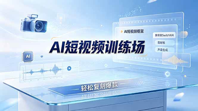 (19137期)老陈AI短视频训练场:AI短视频框架+换背景SwitchXAI+首尾帧+声音生成,轻松复刻爆款 (19137期)老陈AI短视频训练场:AI短视频框架+换背景SwitchXAI+首尾帧+声音生成,轻松复刻爆款