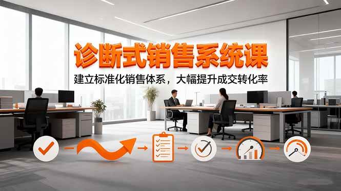 图片[1]-（16435期）诊断式销售系统课，建立标准化销售体系，大幅提升成交转化率-千猫网创