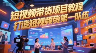 短视频带货项目教程，打造短视频带货第一队伍-千猫网创