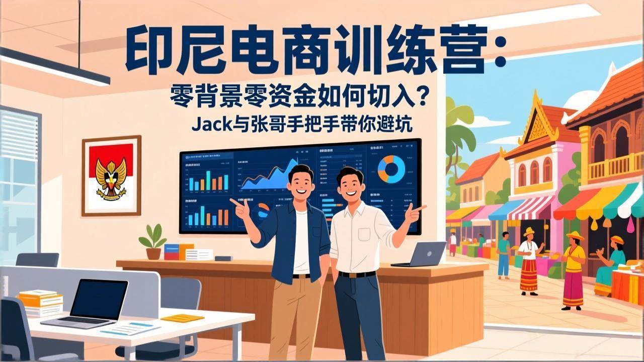 图片[1]-（17533期）印尼电商训练营：零背景零资金如何切入？Jack与张哥手把手带你避坑-千猫网创
