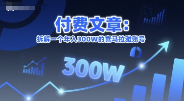 付费文章：拆解一个年入300W的喜马拉雅账号-千猫网创