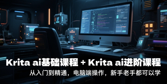 krita ai基础课程+Krita ai进阶课程，从入门到精通，电脑端操作，新手老手都可以学-千猫网创