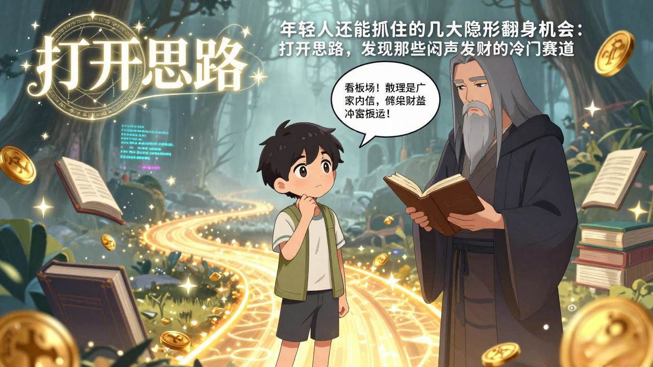 图片[1]-（17471期）付费文1+2：年轻人还能抓住的几大隐形翻身机会：打开思路，发现那些闷声发财的冷门赛道-千猫网创