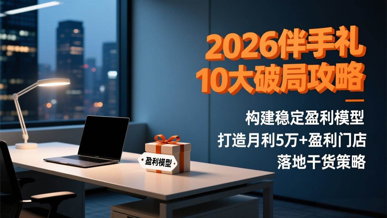 图片[1]-（17191期）2026伴手礼10大破局攻略：构建稳定盈利模型，打造月利5万+盈利门店，落地干货策略-千猫网创