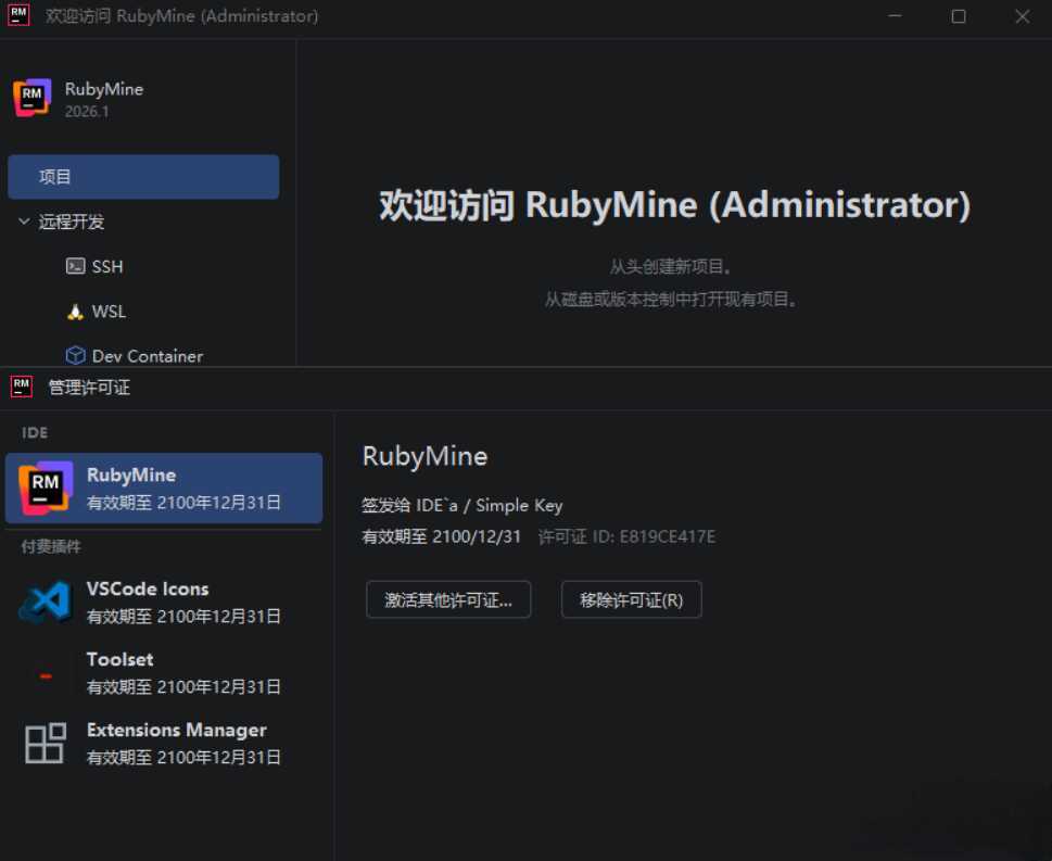 RubyMine v2026.1.2 高级版