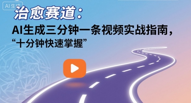 治愈赛道:AI生成三分钟一条视频实战指南,十分钟快速掌握
