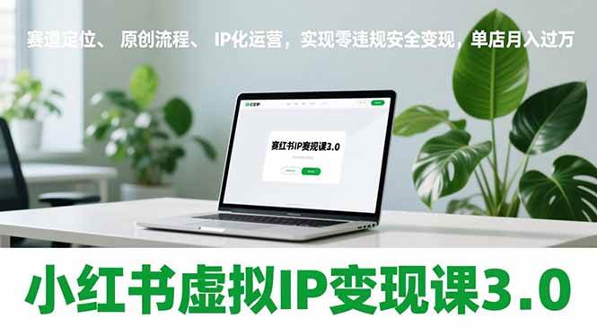 图片[1]-（17029期）小红书虚拟IP变现课3.0，赛道定位、原创流程、IP化运营，实现零违规安全变现，单店月入过万-千猫网创