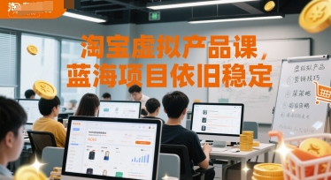 淘宝虚拟产品课，蓝海项目依旧稳定-千猫网创