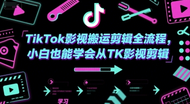 TikTok影视搬运剪辑全流程，小白也能学会从TK影视剪辑-千猫网创