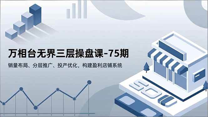 图片[1]-（16769期）万相台无界三层操盘课-75期，销量布局、分层推广、投产优化，构建盈利店铺系统-千猫网创