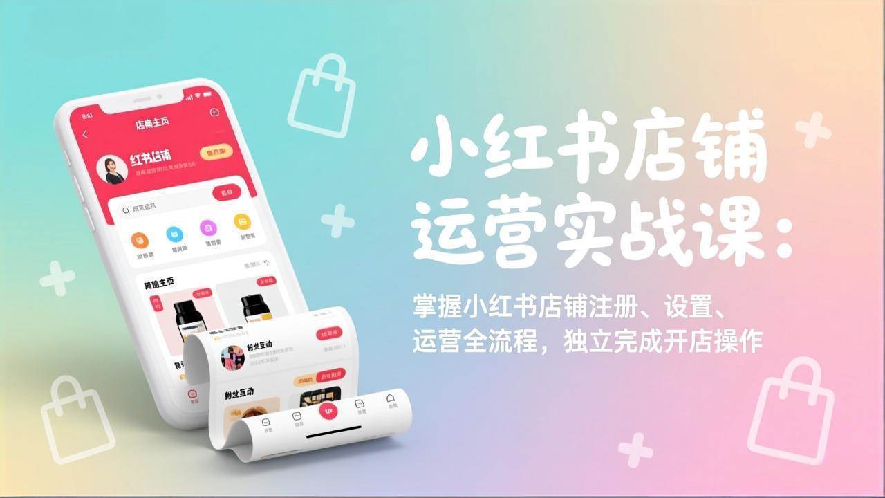 图片[1]-（17561期）小红书店铺运营实战课：掌握小红书店铺注册、设置、运营全流程，独立完成开店操作-千猫网创