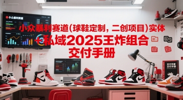 小众暴利赛道(球鞋定制，二创项目)实体+私域2025王炸组合  交付手册-千猫网创