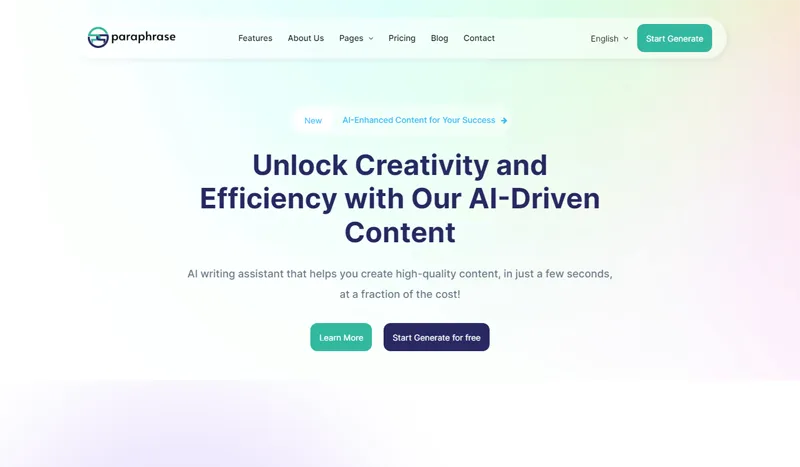 Bootstrap响应式AI写作助手官网源码