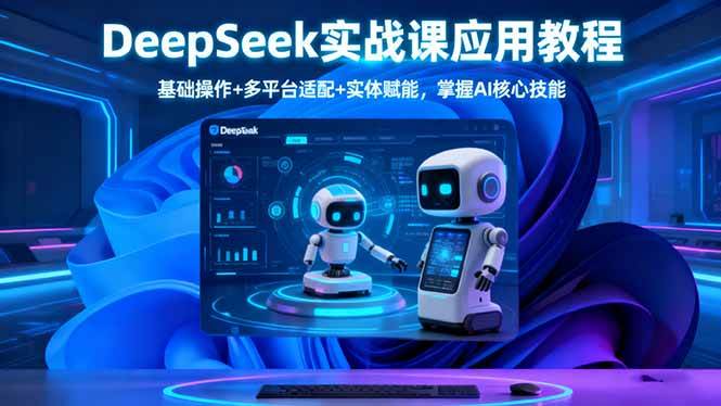 图片[1]-（16391期）DeepSeek实战课应用教程、基础操作+多平台适配+实体赋能，掌握AI核心技能-千猫网创