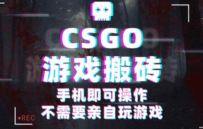 图片[1]-（16090期）CSGO游戏挂机捡漏，单日扫货500+，年底小高峰上车可吃肉，手机即可操作…-千猫网创