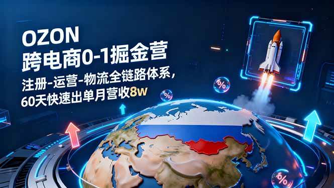 图片[1]-（16277期）OZON跨境电商0-1掘金营：注册-运营-物流全链路体系，60天快速出单月营收8w-千猫网创