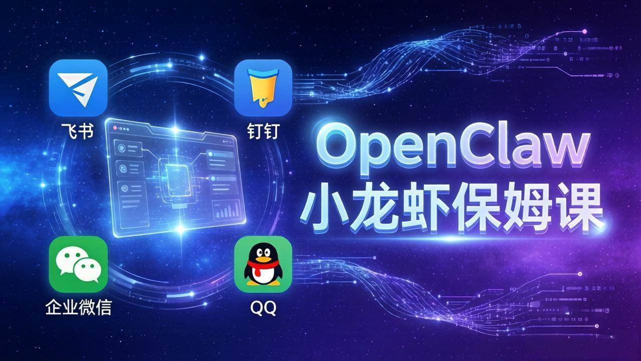 图片[1]-（17614期）OpenClaw小龙虾保姆课： Windows/macOS/Linux/Docker全系统安装，飞书+钉钉+企业微信+QQ 全接入-千猫网创