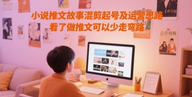 小说推文故事混剪起号及运营思路，看了做推文可以少走弯路-千猫网创