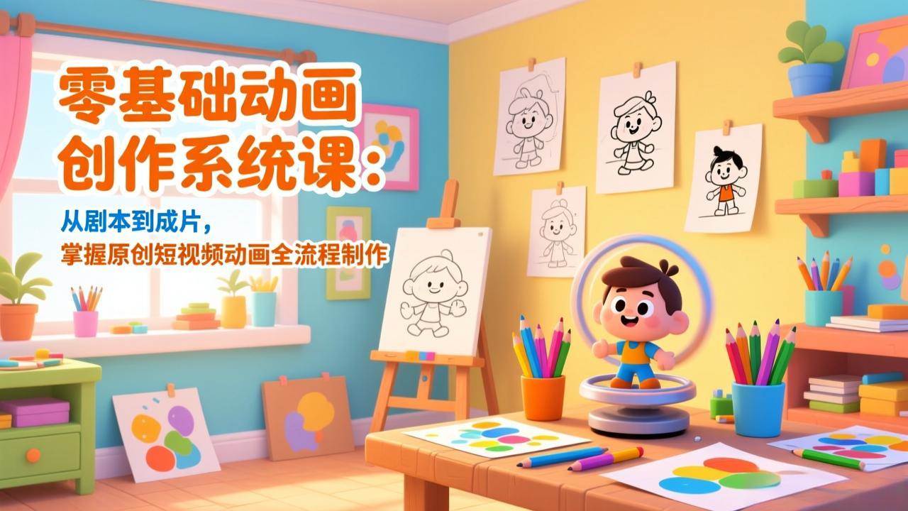 图片[1]-（17161期）零基础动画创作系统课：从剧本到成片，掌握原创短视频动画全流程制作-千猫网创