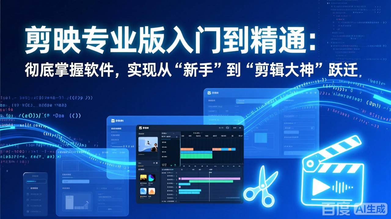 图片[1]-（17321期）剪映专业版入门到精通：彻底掌握软件，实现从“新手”到“剪辑大神”跃迁-千猫网创