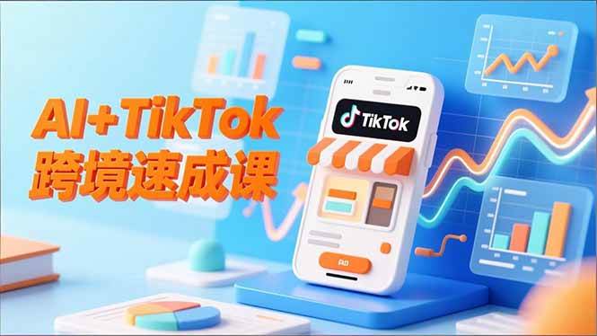 图片[1]-（16745期）AI+TikTok跨境速成课，智能翻译、店铺定位、流程拆解，7天高效上线运营-千猫网创