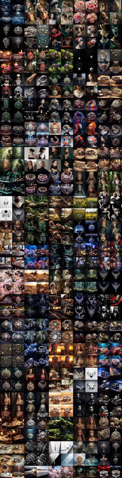 图片[9]-463个Midjourney珠宝摄影提示词：覆盖全品类珠宝，AI设计秒出专业效果-千猫网创