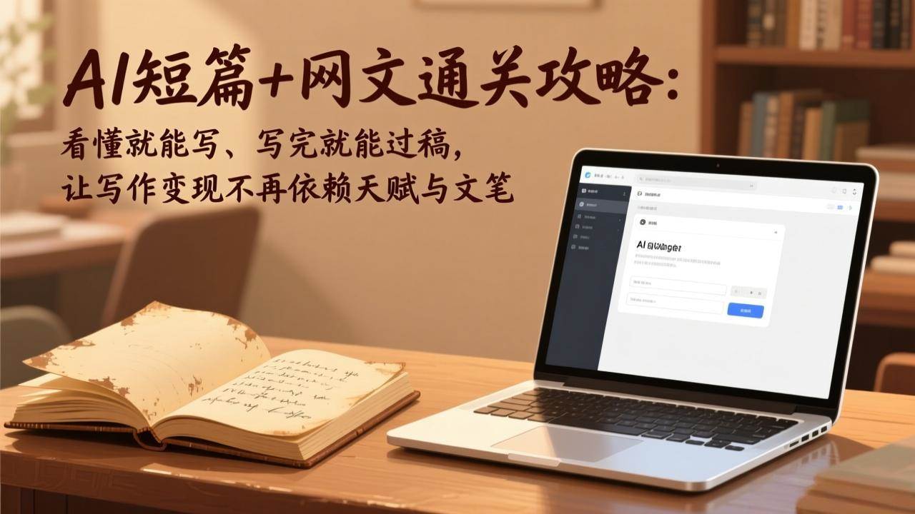 图片[1]-（17515期）AI短篇+网文通关攻略：看懂就能写、写完就能过稿，让写作变现不再依赖天赋与文笔-千猫网创
