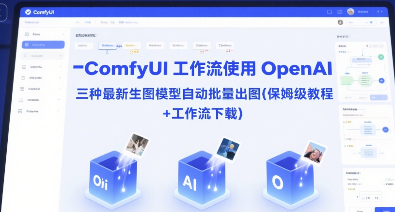 ComfyUI 工作流使用 OpenAI 三种最新生图模型自动批量出图(保姆级教程+工作流下载)-千猫网创