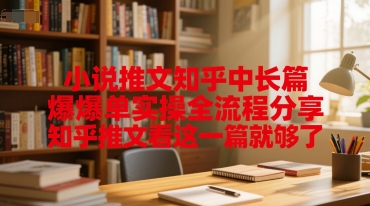 小说推文知乎中长篇爆单实操全流程分享，知乎推文看这一篇就够了-千猫网创