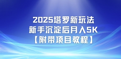 2025塔罗新玩法，新手沉淀后月入5K【附带项目教程】-千猫网创