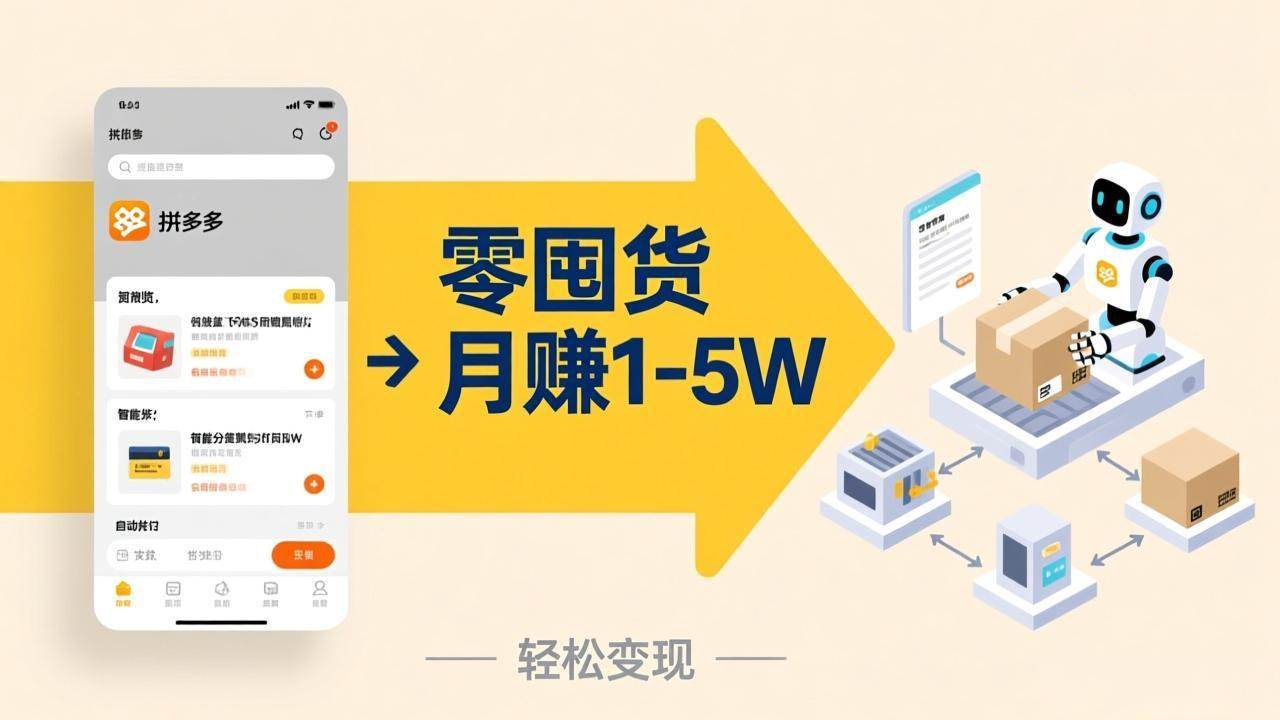 图片[1]-（17490期）不用囤货不用跑单！拼多多虚拟玩法，机器人管理发货和客服，帮你月赚 1-5W-千猫网创