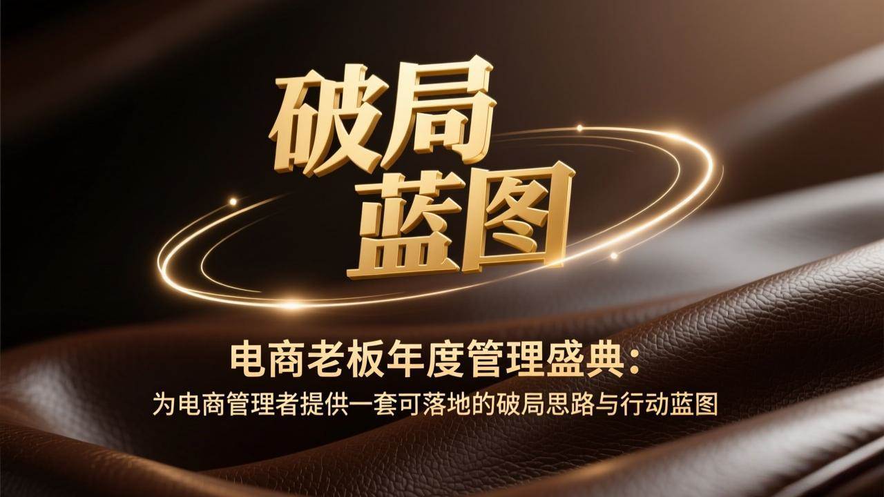 图片[1]-（17374期）电商老板年度管理盛典：为电商管理者提供一套可落地的破局思路与行动蓝图-千猫网创