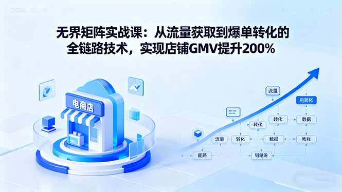 图片[1]-（16104期）无界矩阵实战课：从流量获取到爆单转化的全链路技术，实现店铺GMV提升200%-千猫网创