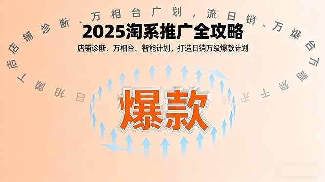 图片[1]-（16067期）2025淘宝天猫推广实战指南：店铺诊断×万相台×智能计划，快速打造日销过万爆款方案-千猫网创