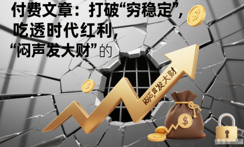 付费文章：打破“穷稳定”，吃透时代红利，“闷声发大财”的终极真谛