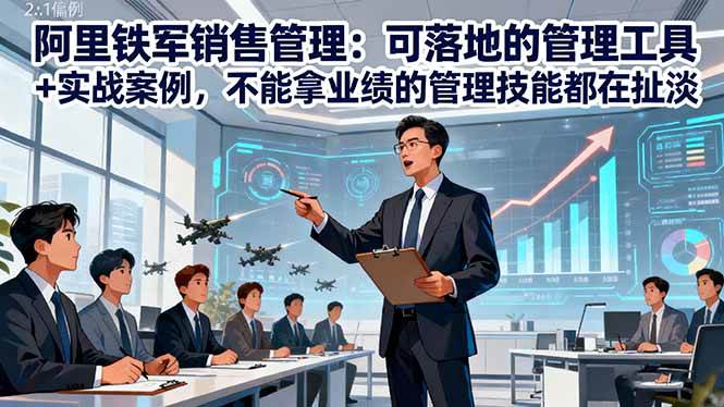 图片[1]-（16436期）阿里铁军销售管理：可落地的管理工具+实战案例，不能拿业绩的管理都在扯淡-千猫网创