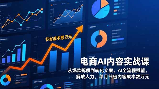 图片[1]-（17061期）电商AI内容实战课，从爆款拆解到转化文案，AI全流程赋能，解放人力，单月节省内容成本数万元-千猫网创