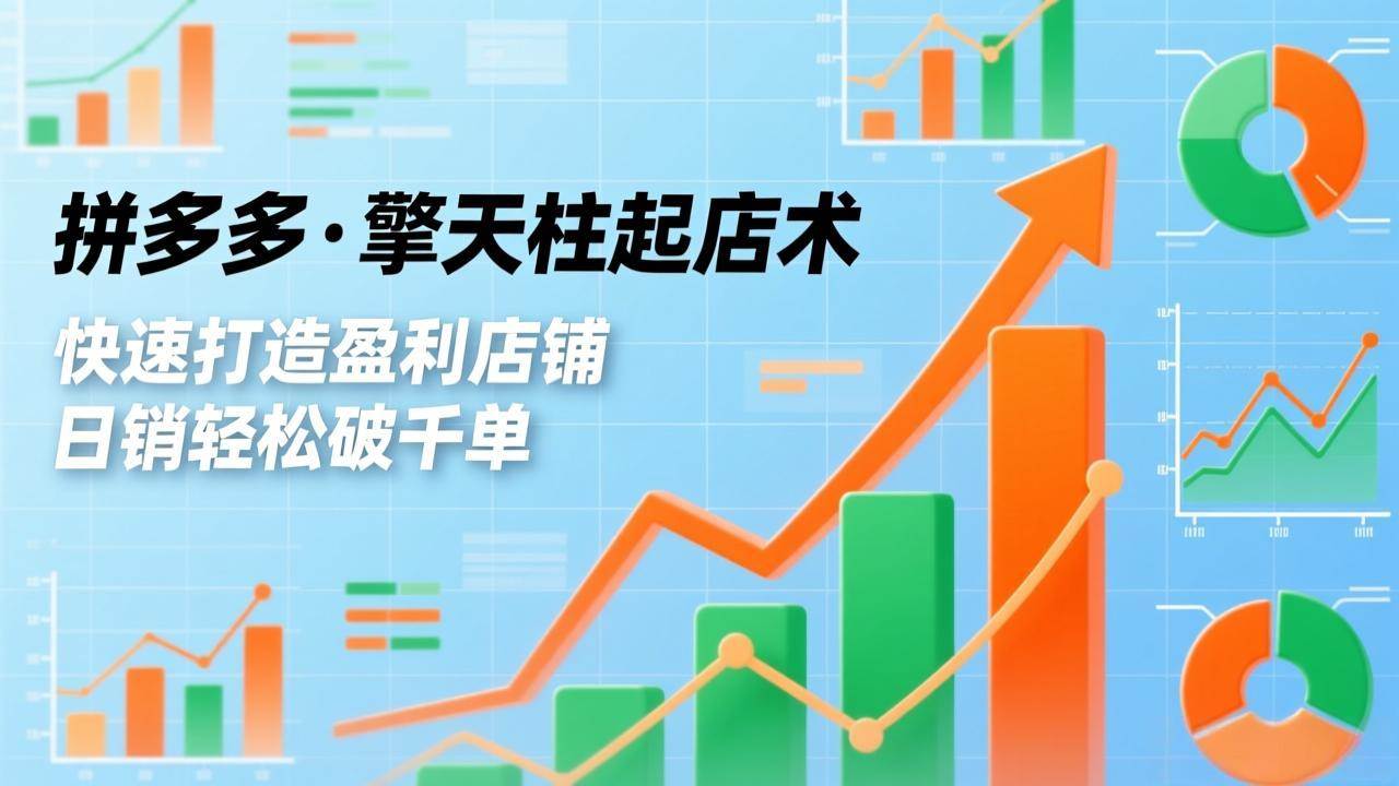 图片[1]-（17149期）拼多多·擎天柱起店术，爆流布局、利润起飞、不断流，快速打造盈利店铺，日销轻松破千单-千猫网创